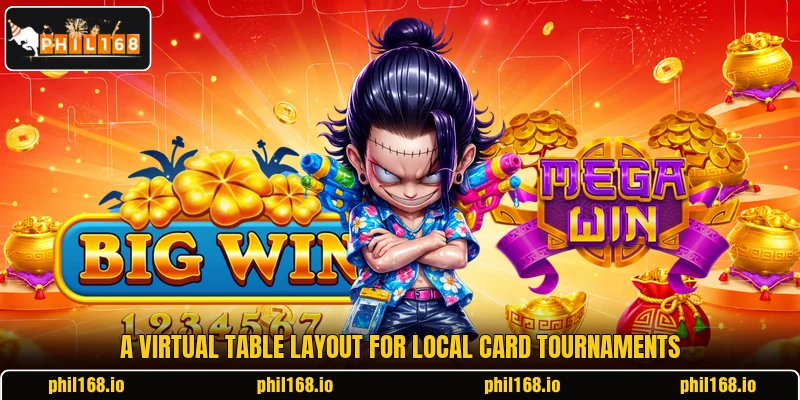 A virtual table layout for local card tournaments A virtual table layout for local card tournaments