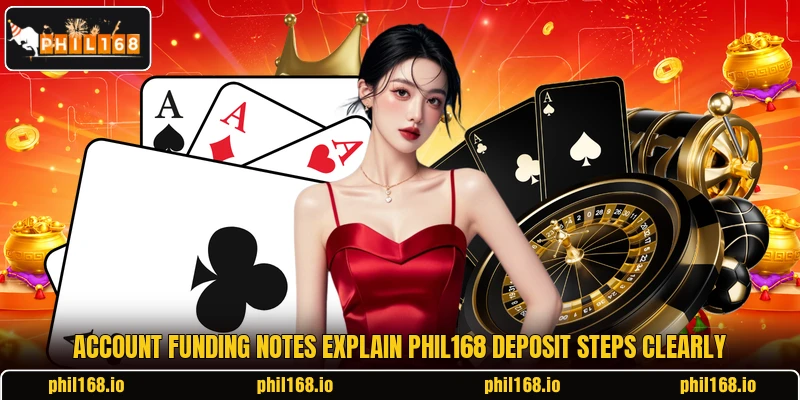 Account funding notes explain Phil168 deposit steps clearly