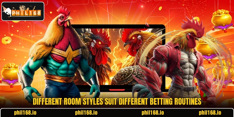 Different room styles suit different betting routines