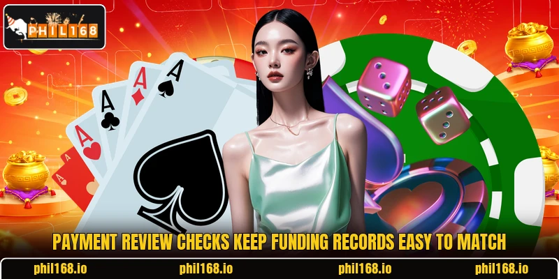 Payment review checks keep funding records easy to match