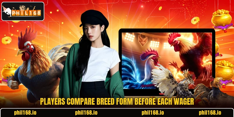 Players compare breed form before each wager