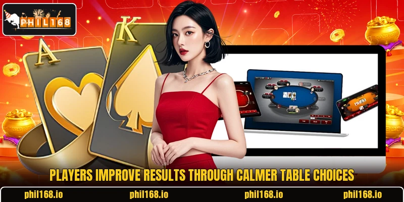 Players improve results through calmer table choices