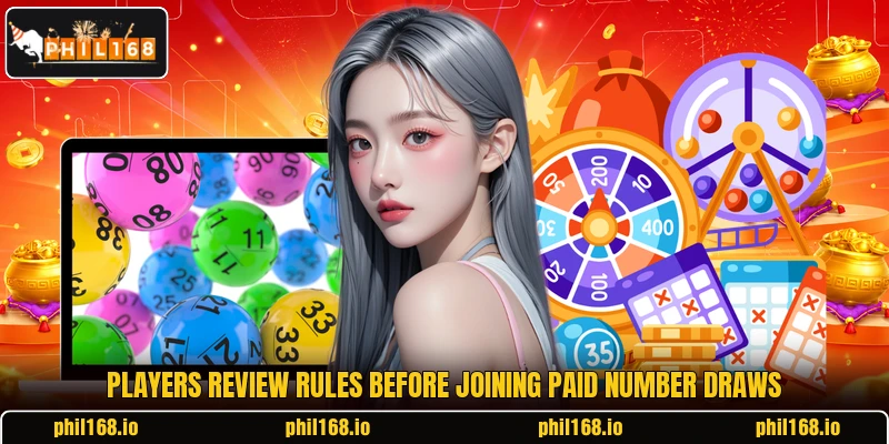 Players review rules before joining paid number draws