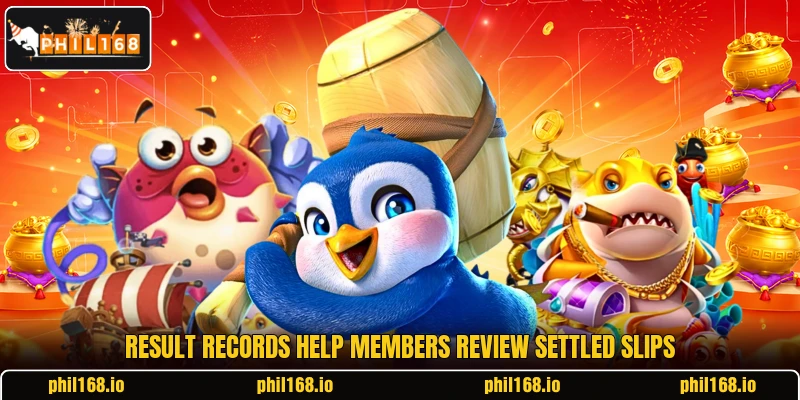 Result records help members review settled slips
