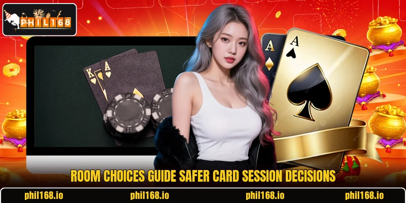 Room choices guide safer card session decisions