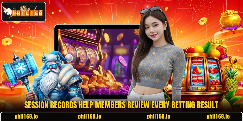 Session records help members review every betting result Session records help members review every betting result