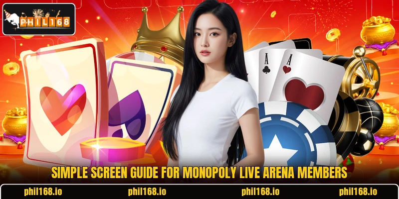 Simple screen guide for Monopoly Live Arena members